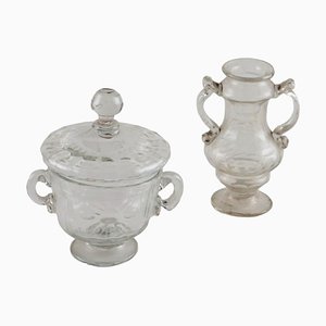 Tasse und Kleine Vase aus Muranoglas, Italien, 18. Jh., 2er Set