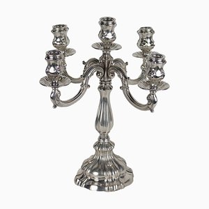 Candelaber in Embossed Silver by Castaudi and Gautero, 1950s-1960s