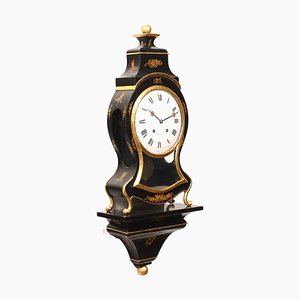 Neuchateloise Clock in Wood, Switzerland, 19th Century