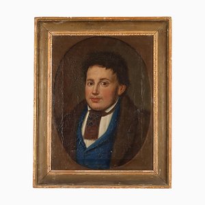 Retrato de hombre joven, 1800, óleo sobre lienzo, enmarcado