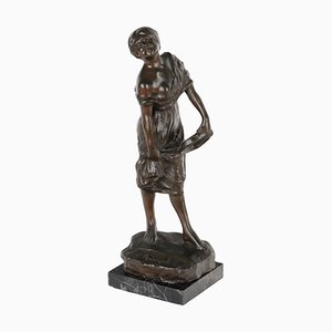 Figurine Féminine par Vincenzo Aurisicchio, Italie, Début du 20ème Siècle