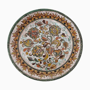 Plato de cerámica de Elio Schiavon, Italia, años 60