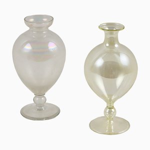 Vasi in vetro di Murano, Italia, XIX secolo, set di 2