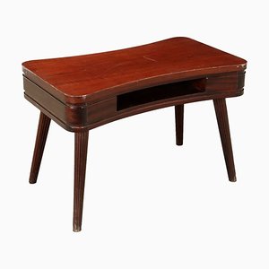 Mesa de chapa de caoba y haya pintada, años 50-60