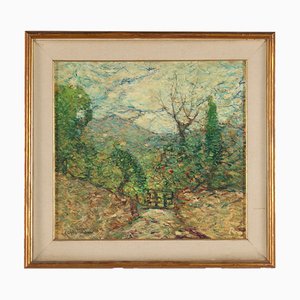 Raoul Viviani, Landscape, 19th Century, Oil on Cardboard