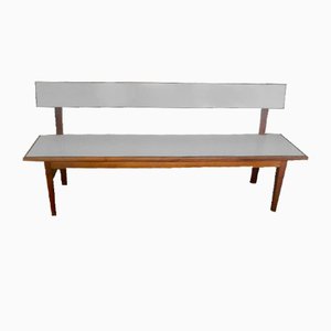 Banc en Merisier et Formica, 1950s