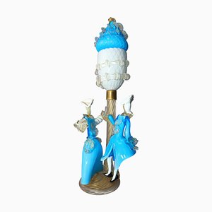 Venezianische Tänzerin Tischlampe aus Muranoglas, 1950er