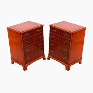 English Cherry Wood Cabinets from Heldense, 1970s, Set of 2