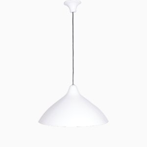 White Pendant Lamp by Lisa Johansson Pape for Orno, Finland, 1958
