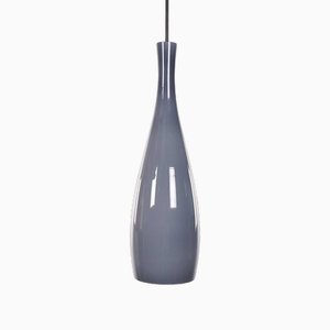 Lampada a sospensione blu/grigia di Jacob E. Bang per Fog & Morup, anni '60