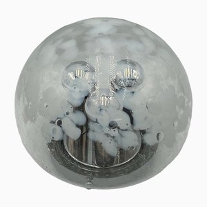 Space Age Murano Bullicante Glass Wall or Ceiling Lamp, 1960s