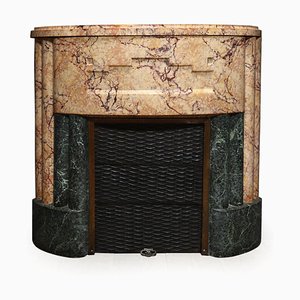 French Art Deco Fireplace, 1930s