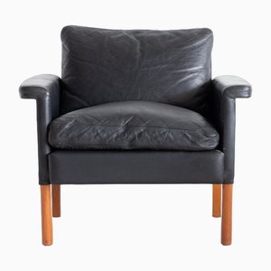 Mid-Century Swedish Leather Armchair from Mio, 1960s