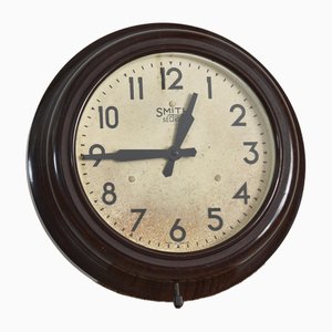 Small Vintage Wall Clock from Smiths, 1930s