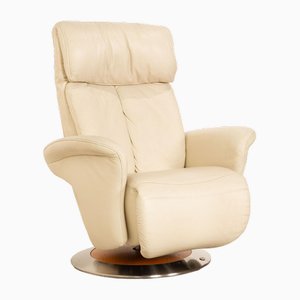 Cream Leather Armchair from Himolla