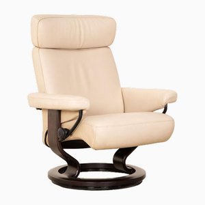 Cream Leather Orion Armchair from Stressless