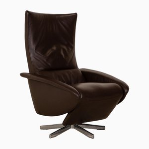 Brown Leather Navy 4080 Armchair from Jori
