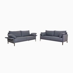 Fabric Blue Cara 2-Seater Sofas from Rolf Benz, Set of 2