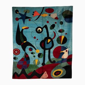 Teppich oder Wandteppich aus Wolle nach Joan Miro