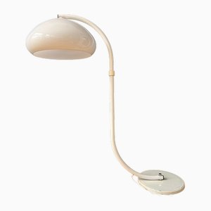 Lámpara de pie en forma de hongo flexible con forma de serpiente Mid-Century blanca de Dijkstra