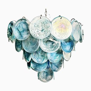 Space Age Blue Murano Chandelier, 1990s