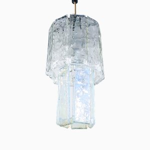 Lámpara de techo de vidrio soplado de F.lli Toso