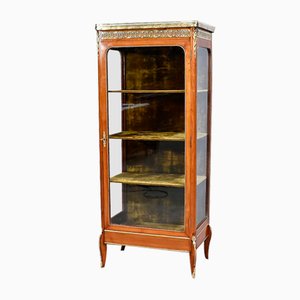 Petite Vitrine Louis XV en Merisier, Début 20ème Siècle