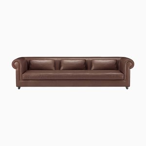 Braunes Portofino 3-Sitzer Sofa von Stefano Giovannoni