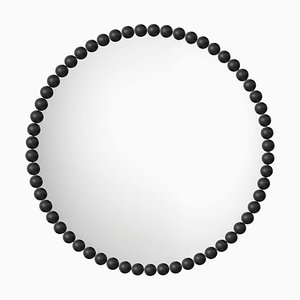 Gioiello Round Small Black Mirror by Nika Zupanc