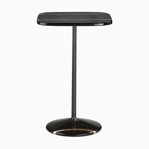 Tavolo Arnold alto quadrato in marmo nero di Ghidini 1961