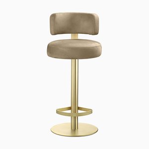 Feststehender Alfred Barhocker in Gold von Ghidini 1961