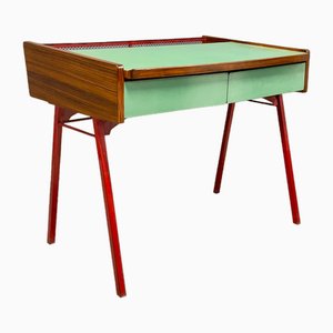 Vintage Wood & Metal Desk, 1950s