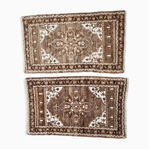 Kleine handgeknüpfte türkische Vintage Teppiche, 2er Set