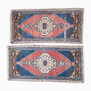 Small Turkish Traditional Rugs, Set of 2