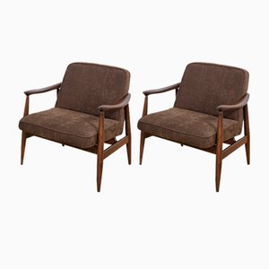 Set of GFM-87 Armchairs by Juliusz Kedziorek for Gościcińskie Furniture, 1960s