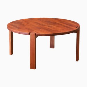 Table Basse Ronde en Teck de Dyrlund, Danemark, 1960s