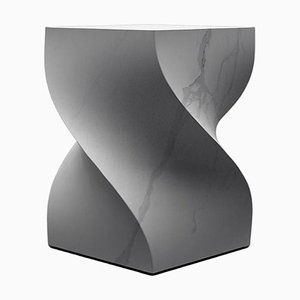 Soul Sculpture White Pull Up Table by Veronica Mar