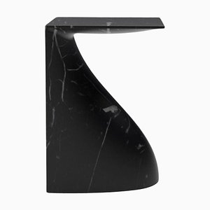 Ula Sculpture Pull Up Black Table by Veronica Mar