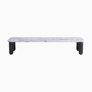 Large White and Black Marble Sunday Coffee Table by Jean-Baptiste Souletie