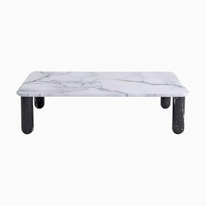 Medium White and Black Marble Sunday Coffee Table by Jean-Baptiste Souletie