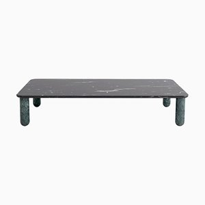 XLarge Black and Green Marble Sunday Coffee Table by Jean-Baptiste Souletie
