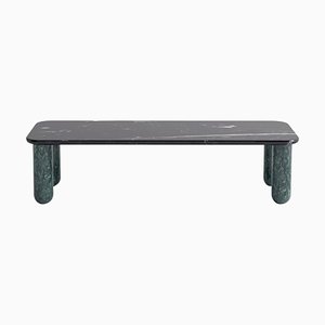 Mesa de centro Sunday pequeña de mármol en negro y verde de Jean-Baptiste Souletie