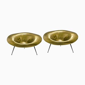 Gold Nido Chair by Imperfettolab, Set of 2
