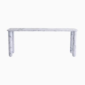 Large White Marble Sunday Dining Table by Jean-Baptiste Souletie