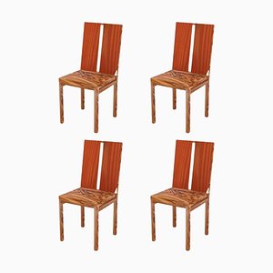 Two Stripe Chair by Derya Arpac, Set of 4
