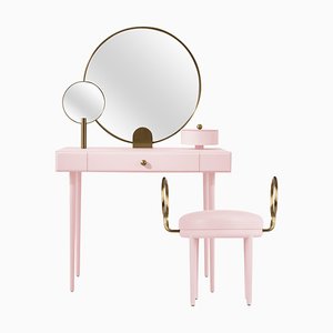 Rose Selavy Vanity Desk with Stool by Thomas Dariel, Set of 2