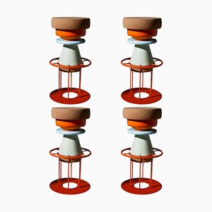 Tabouret Haut Tembo Coloré par Note Design Studio, Set de 4