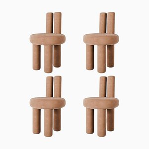 Terracotta Salvador Chairs by Nelson Araujo, Set of 4