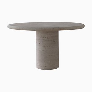 Small Table in Ronde Travertine