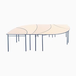 Blue Tabula Non Rasa Table Set by Studio Trace, Set of 5
